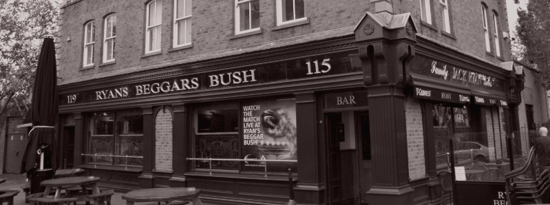 Jack Ryan Whiskey, Picture of the Beggars Bush Pub